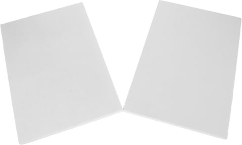 GRIRIW Pannello Fibra di Ceramica Isolante, Cartongesso Ignifugo, 2 Pezzi, Bianco, per Forno a Legna e Forno a Alta Temperatura, Installazione Rapida