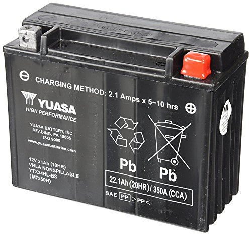 Yuasa YUAM7250H YTX24HL Factory Activated H Series AGM Battery