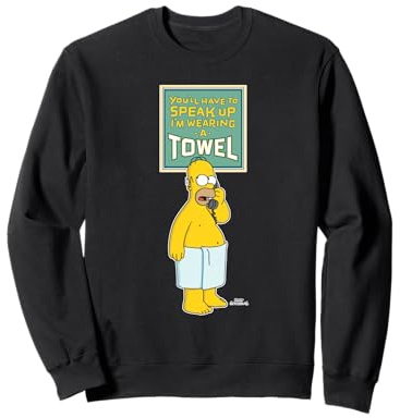 The Simpsons Homer Simpson Speak Up I'm Wearing A Towel Sudadera