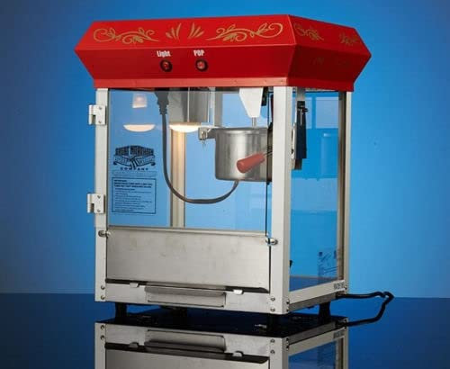 6 OZ Commercial Bar Style Popcorn Popper Machine w Heat Preservation