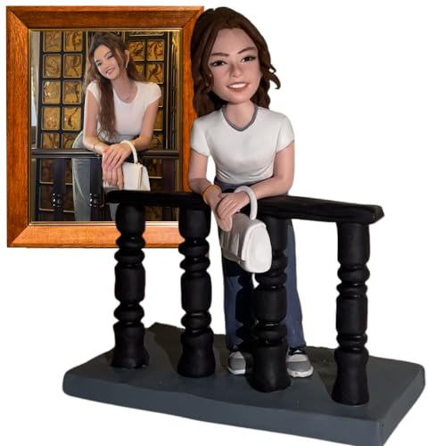 Figure Bobbleheads personalizzate dalla foto per il regalo di compleanno; Figure personalizzate della testa di Bobble della statua della gente