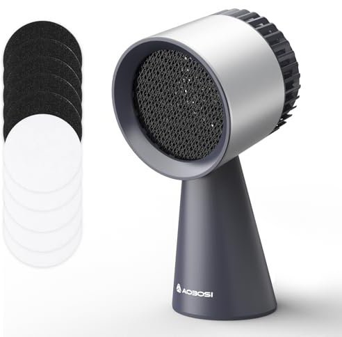 AAOBOSI Hotte Aspirante Portable, Mini Hotte Asipirante avec 3 Vitesses, Mode Recyclage avec Filtre à Charbon, Hotte Portative Pour Barbecues,Cuisine,Fondue,Camping,Caravanes,Cuisines et Appartements