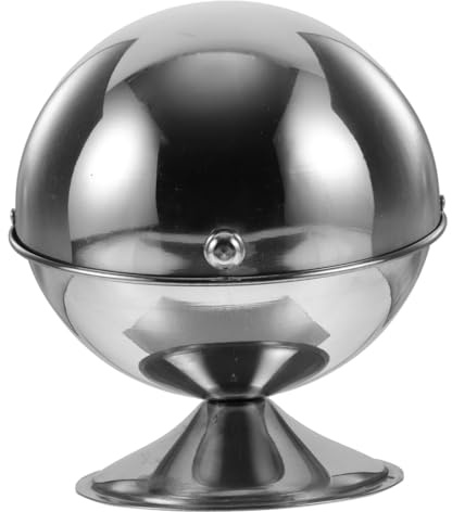 Healifty Pot à Sucre En Acier Inoxydable 30 Oz Avec Couvercle Pivotant, Récipient Hermétique Anti-poussière, Inox 304, Cuisine Et Service à Table, Sucrier Pratique Et Solide