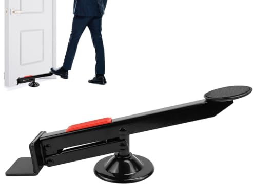 Lève-porte, rotation à 360 °, lève-porte et plaque, lève-porte lourde, lève-porte activé au pied, force de levage maximale 100 kg, 32 x 5 cm