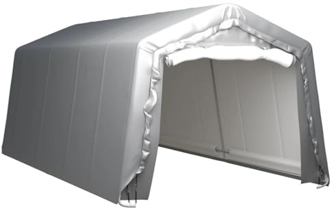 Gecheer Carpa de Almacenamiento Acero Gris 300x600 cm