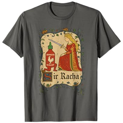 Sir Racha Knighted Bottle Salsa de Chile Picante Camiseta