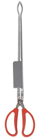 TOYANDONA Pinza Antiscivolo per Anguille in Acciaio Inox 52 Cm Design a Forbice, Morsetto Multifunzione per Granchi, Aragoste e Raccolta Frutti di Mare – Accessorio Cucina Pratico