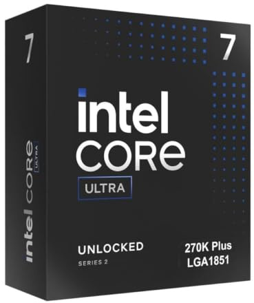 Intel® Core™ Ultra 7 Processor 270K Plus 24 cores (8 P-cores + 16 E-cores) up to 5.5 GHz