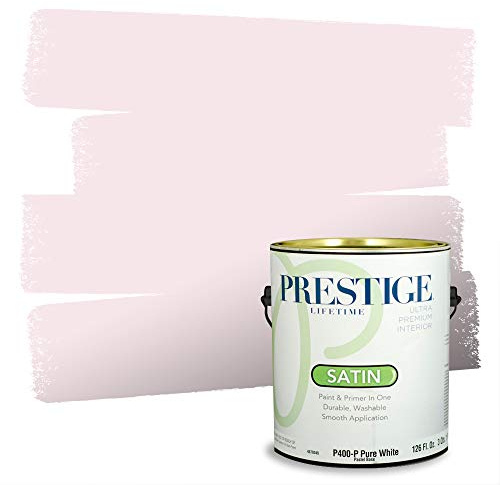 PRESTIGE Paints Interior Paint and Primer in One, 1 Gallon, Satin, French Pink
