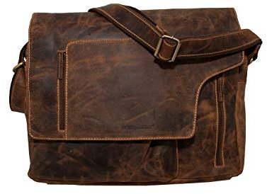 Greenburry Vintage original Umhängetasche braun Leder