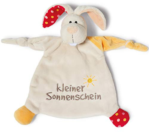 NICI Schmusetuch Hase ‚Kleiner Sonnenschein´ 25x25 cm – Schnuffeltuch ab 0+ Monaten – Kuscheltuch für Babys & Kleinkinder – Baby Kuscheltier / Schnuffeltuch – Schmusetuch für Mädchen & Jungen – 40043