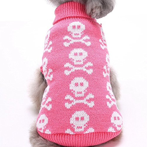 YZBear Hundebekleidung Hundemantel Hundejacke Schädel Hundepullover für kleine und große Hund