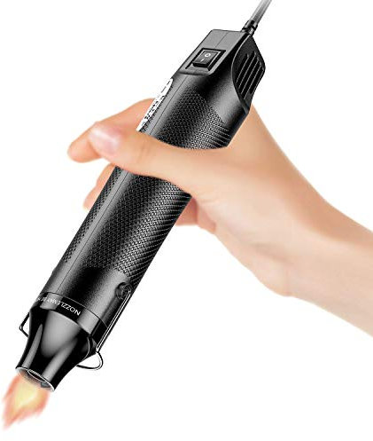 Mini pistola ad aria calda, cavo ultra lungo, mini pistola ad aria calda elettrica per fai da te, goffratura, pellicola termoretraibile in PVC, [aggiornamento 662℉] 300 W Multi funzione per tenere a