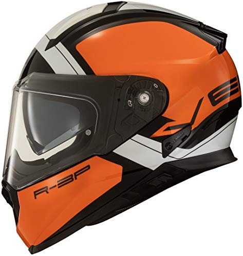 Vemar Zephir Mars Motorradhelm Orange/Weiß M
