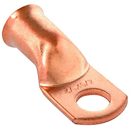 Conext Link 5pcs 4/0 AWG 1/2 Copper Wire Ring Terminal Crimp Battery Welding Cable Lug Connectors