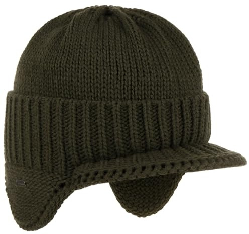 McBURN Dinder Peak Pull-On Hat Damen/Herren - Made in Italy Wintermütze Wollmütze Herrenmütze mit Futter, Futter Winter Herbst-Winter