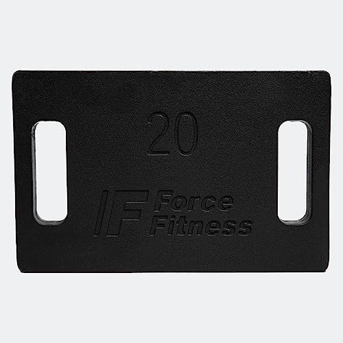 FORCE FITNESS Gjutjärn Viktskivor för Rucking Ryggsäck – 5–25kg Träningsvikter för Viktväst, Hemmagym, Konditionsträning, Vandring, Funktionell Träning & Styrketräning