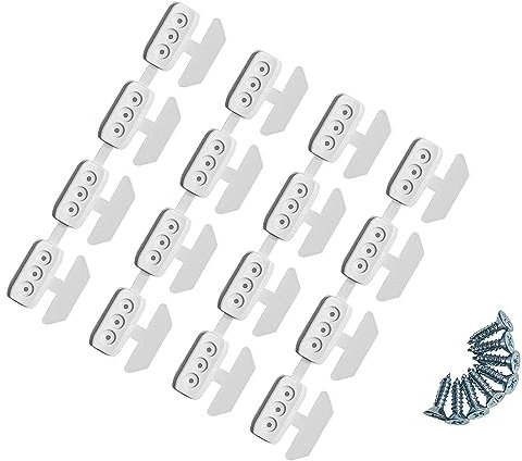 Birrke® Plissee Träger zum Bohren 4 Stück - Plissee Halterung passend für alle Glasleistenform - Einfache Montage