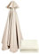 Telo Ombrellone 3x3 Ricambio 6 costole/ 8 costole,copertura di ricambio per ombrellone,Baldacchino Di Ricambio Ombrellone(solo baldacchino) Beige,3M/8Ribs
