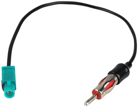 Joynine Adattatore Antenna Autoradio,Fakra Z Maschio a DIN Maschio Cavo | RG174, 30 cm, 50 ohm, Puro Ottone Spinotto Antenna Autoradio, con Lettore Audio Stereo e Multimediale Veicolo