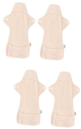 Beaupretty 4 Stück Stoff Damenbinden Stoff Menstruationseinlagen Mama Einlagen Waschbare Damenbinden Wiederverwendbare Menstruationseinlagen Tragbare Damenbinden