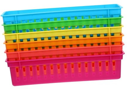 STOBOK 24stücke Bunte Aufbewahrungskörbe Für Schreibtisch Multifunktionale Stiftehalter Für Schule Und Büro Organisation Von Schreibwaren Und Bastelmaterialien