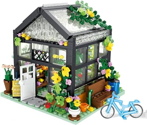 TOY PLAYER STEM Blumen Haus Klemmbausteine Baukasten,Friends mädchen Haus Geschenk für Mädchen 14+ Bausteinen Kompatibel Mit Lego Haus (579 Stück)