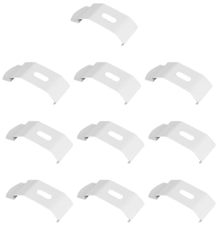 Tiardey 10 Pezzi Staffe di Fissaggio Superiori per Tende Verticali,Hardware di Montaggio Regolabile per Una Facile Installazione e Un Supporto Sicuro, Adatte per Guide Superiori da 38 mm