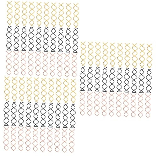 HAPINARY 3sets Hairdressing Tool Spiral Hair Clips Hair Clips for Twist Bun Wavy Curly 30pcs*3