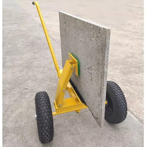 CHZDPP plattenwagen Tragbarer Sperrholzwagen mit Rädern, Multifunktionaler Glasplattenwagen für Granit/Marmor/Türplatten, Matratzen-Transportwagen mit Klemme