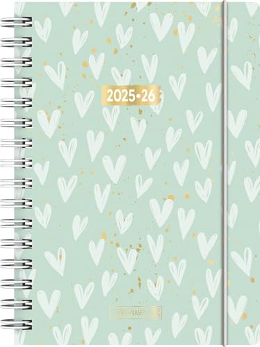 BRUNNEN Schülerkalender 2025/2026 „Hearts“ | A5, Kunststoff