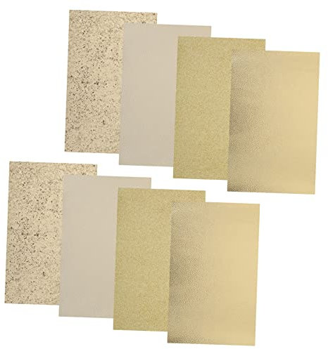 Gadpiparty 8stücke Lederblatt Handgemachter Lederstoff Ohrringe Herstellungsblatt Lederstoff Kit DIY Leder Faux Leder Blätter Für Schmuck Machen Handwerk Liefert