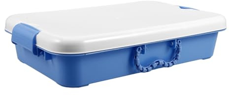 JUMPLAWN Tragbarer Sandkasten Mit Deckel Und Griff Kunststoff-Sandkastenspielzeug Aufbewahrungsbox FüR Kinder Vielseitige Sandwanne FüR Innen- Und AußEnbereich