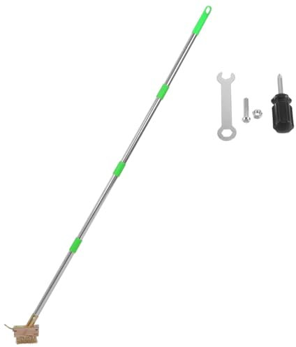 Veemoon Spazzola Per Diserbo Manico Lungo Strumento Per Giardino in Acciaio Inossidabile Per Rimozione Di Muschio e Erbacce Da Marciapiedi Cortili Fessure e Pavimentazione