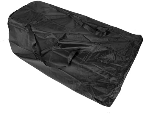BESPORTBLE Bolsa para Cochecito de Avión Negra de Nylon Cordón | Doble Correa de Hombro, Costuras Reforzadas, para Viaje y Facturación en Puerta