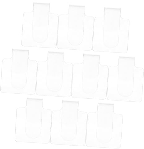 BIUDECO 10 Piezas Paleta de Maquillaje Acrílica Transparente para Mezcla de Base Sombras y de Uñas Herramienta Profesional Resistente para Diario Salones y Hogar