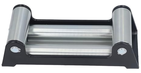 4 - Rollen Seilführung Für Seilwinde 12000lb, Stahl Und Eisen, Robust Und Langlebig - Hohe Stabilität, Rostschutz, Für Mini - Flaschenzug Und Umlenkrolle