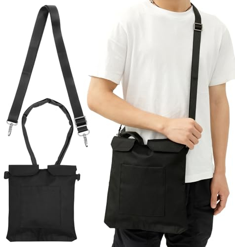ATopoler Nylon Urine Drainage Bag Holder,Catheter Bags Cover with Adjustable Strap for Easy Access,Secure & Discreet,With Pipe Sleeve for 1000 to 2000ml Drainage Bag