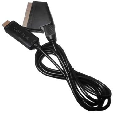BUBEFSKD Cavo Convertitore da Porta SCART A HDTV Estensione 1 80 M Adattatore Segnali AV per Immagini E Chiari Adattatore SCART