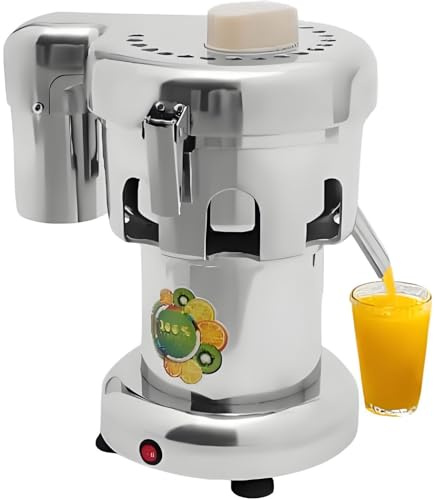 PioMue Extracteur de jus Professionnel, centrifugeuse en Acier Inoxydable 370 W pour Fruits et légumes, qualité Industrielle.