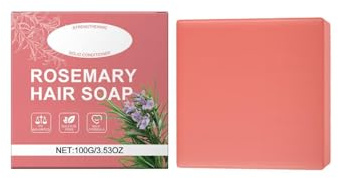 Rosmarin Shampoo Bar mit Sheabutter, Feste Haarseife für Fettiges und Trockenes Haar, Für Mehr Volumen und Geschmeidigkeit, Pflegt die Kopfhaut und Unterstützt ein Gesundes Haarumfeld (1pc)