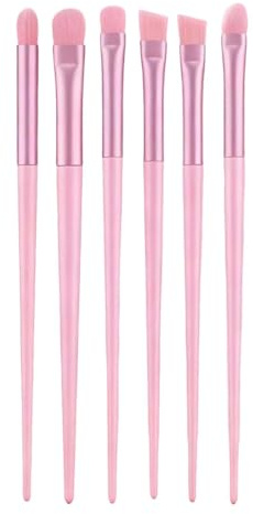 Kit Pennelli Trucco 6 Pezzi Dettaglio Setole Morbide | Set Pennelli Trucco Viso E Ombretti Per Sfumatura Polvere Donne Ragazze Casa Viaggio Festa Matrimonio Appuntamenti