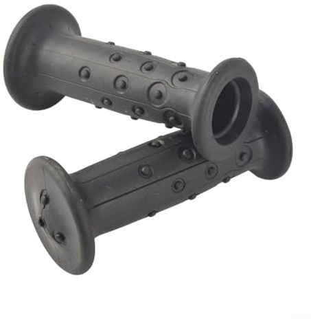 Rehoetom Empuñaduras de manillar de bicicleta para niños de 19 mm, par de agarre antideslizante de goma suave para manubrio de niños, 92 mm de longitud, compatible con 18 mm de diámetro (color negro)