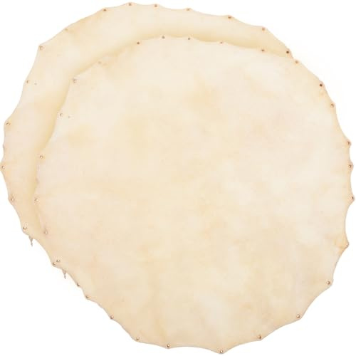 Levemolo Leder Trommelfelle 2 Stück 30cm Ersatzteile für Percussion Instrumente mit Robuster Oberfläche für Schlagzeuger und Djembe Spieler