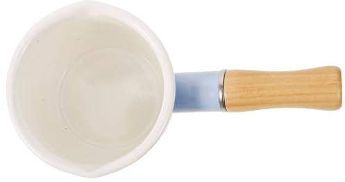 SUPVOX Cacerola para Calentar Leche y Freír, Mini Olla Esmaltada de 10 CM Asa Cómoda y Antideslizante Adecuado para Elaboración de Mermeladas y Cocina Diaria