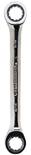 GEARWRENCH 12 Pt. Double Box Ratcheting Wrench, 9/16 x 5/8 - 9203