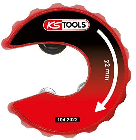 KS Tools 104.2022 Kupferrohr Ratschen-Rohrabschneider, 22mm