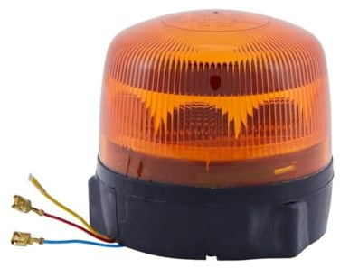 HELLA 2XD 012 878-001 LED-Luz de aviso, de destellos - RotaLED - 12/24V - amarillo - montaje exterior/atornillado - Cable: 140mm - Conector: Flachstecker