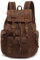 YuHan Unisex Vintage Casual Rucksack Canvas Rucksack Laptop Laptop MacBook Studenten Wandern Camping, braun, Mediam