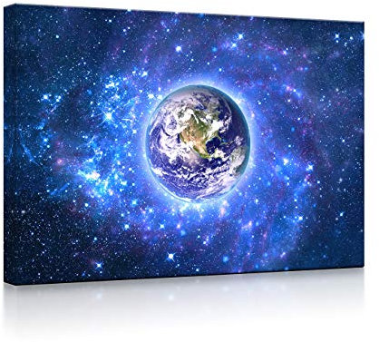 lightbox multicolor | Leuchtbilder | Planet Erde im Weltraum | 60x40 cm | Fully Lighted